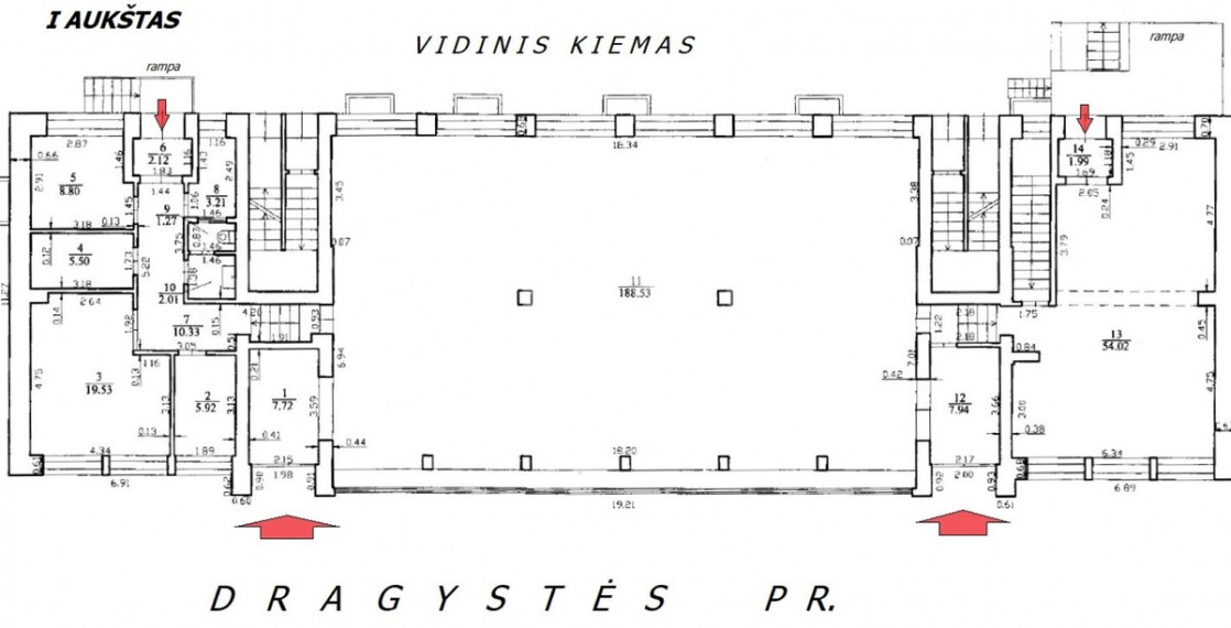 Parduodamos  patalpos Draugystės pr., Centras, Šiaulių m., Šiaulių m. sav., 442 m2 ploto 11