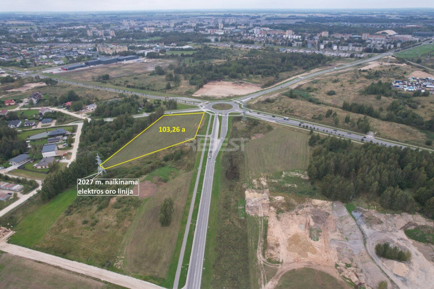 Parduodamas komercinės paskirties sklypas Baltų g., Verduliai, Šiaulių m., Šiaulių m. sav., 103.26 a ploto 3