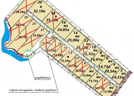 Parduodamas namų valdos paskirties sklypas Žvejų g., Jakštaičiukų k., Jakštaičiukų k., Šiaulių r. sav., 14.23 a ploto