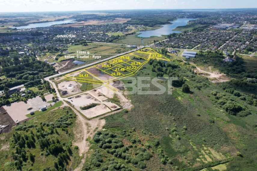 Parduodamas komercinės paskirties sklypas Tilžės g., Gubernija, Šiaulių m., Šiaulių m. sav., 37.68 a ploto 1