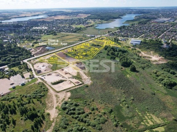 Parduodamas komercinės paskirties sklypas Tilžės g., Gubernija, Šiaulių m., Šiaulių m. sav., 37.68 a ploto 1