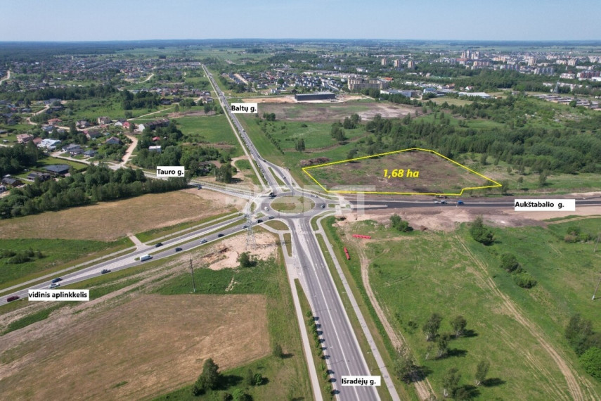 Nuomojamas komercinės paskirties sklypas Baltų g., Lieporiai, Šiaulių m., Šiaulių m. sav., 168 a ploto 1
