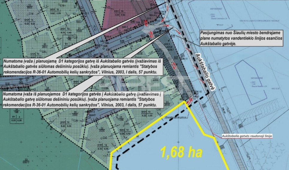 Nuomojamas komercinės paskirties sklypas Baltų g., Lieporiai, Šiaulių m., Šiaulių m. sav., 168 a ploto 3