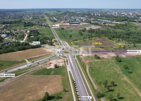 Nuomojamas komercinės paskirties sklypas Baltų g., Lieporiai, Šiaulių m., Šiaulių m. sav., 168 a ploto