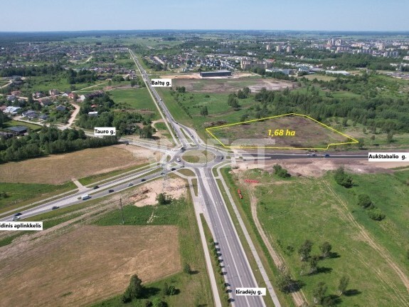 Nuomojamas komercinės paskirties sklypas Baltų g., Lieporiai, Šiaulių m., Šiaulių m. sav., 168 a ploto 1