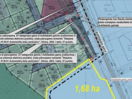 Nuomojamas komercinės paskirties sklypas Baltų g., Lieporiai, Šiaulių m., Šiaulių m. sav., 168 a ploto 3