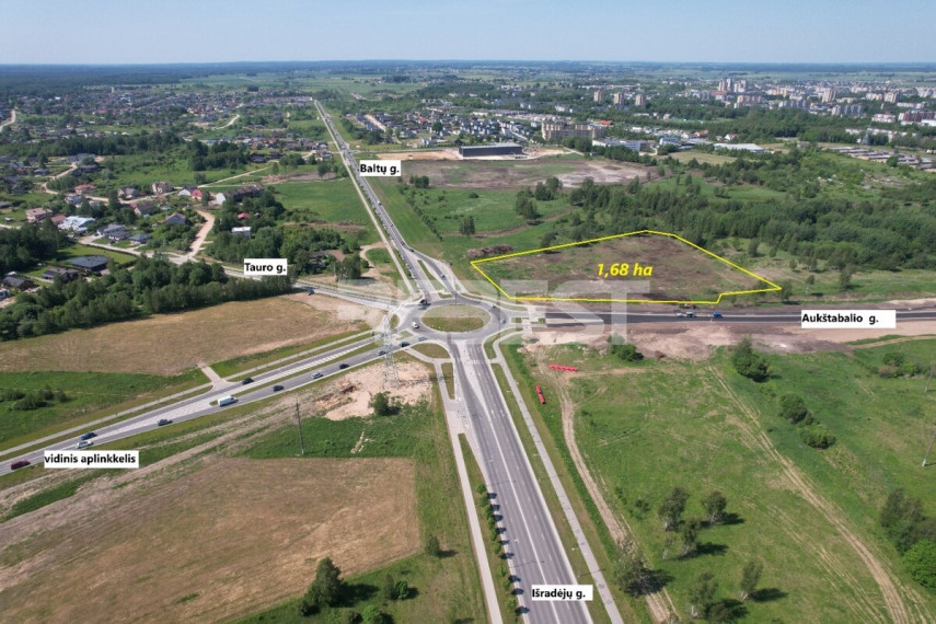 Parduodamas komercinės paskirties sklypas Baltų g., Verduliai, Šiaulių m., Šiaulių m. sav., 168 a ploto 2