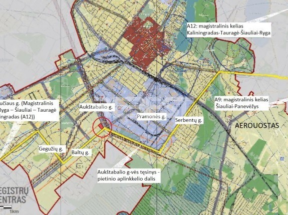 Parduodamas komercinės paskirties sklypas Baltų g., Verduliai, Šiaulių m., Šiaulių m. sav., 168 a ploto 5