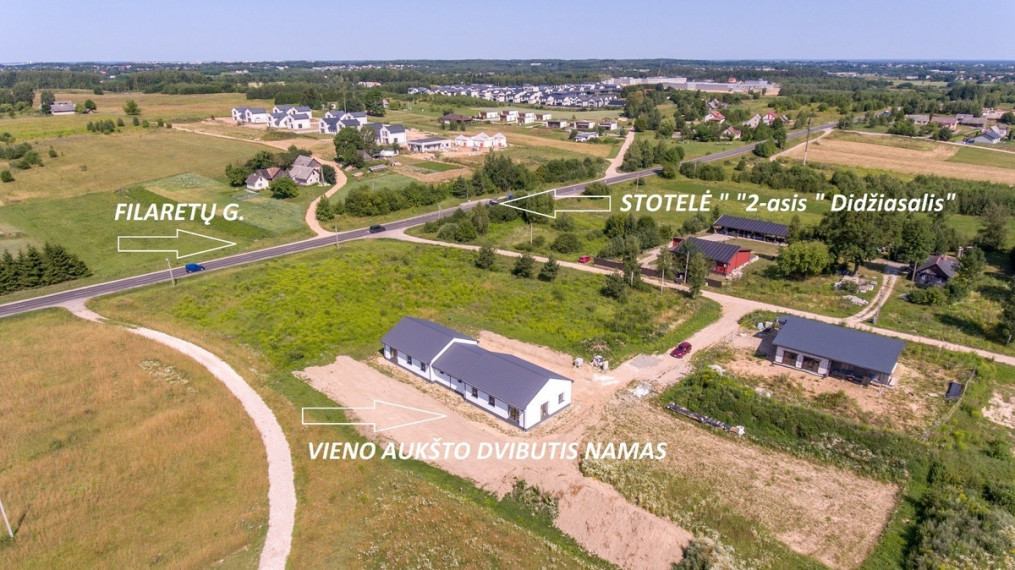 Parduodamas namas Gvazdikų g., Didžiasalio k., Vilniaus r. sav., 130 m2 ploto, 1 aukštai 5
