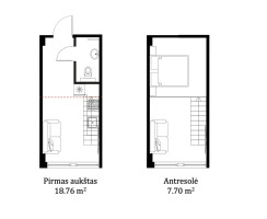 Parduodamas butas Kalvarijų g., Šnipiškės, Vilniaus m., Vilniaus m. sav., 25 m2 ploto, 2 kambariai 16