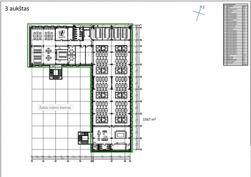 Nuomojamos administracinės, paslaugų, prekybos patalpos Panerių g., Naujamiestis, Vilniaus m., Vilniaus m. sav., 500 m2 ploto 4