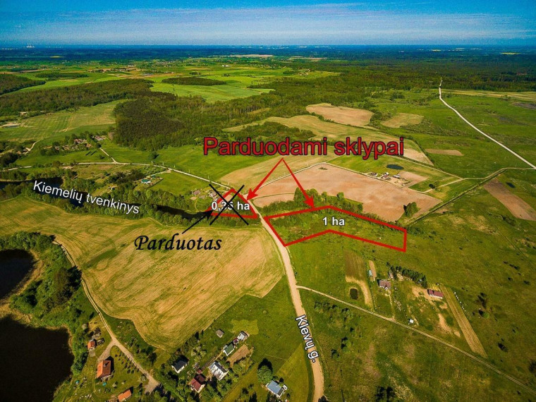 Parduodamas  sklypas Klevų g., Kiemelių k., Vilniaus r. sav., 100 a ploto 4