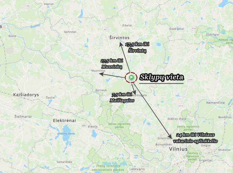 Parduodamas  sklypas Variekos k., Širvintų r. sav., 15.16 a ploto 14