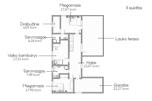 Parduodamas namas Riešės 7-oji g., Grikienių k., Vilniaus r. sav., 230 m2 ploto, 2 aukštai 14