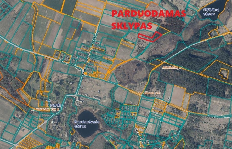 Parduodamas sklypas Raudondvario k., Vilniaus r. sav., 52.53 a ploto 2