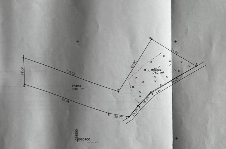 Parduodamas sklypas Raudondvario k., Vilniaus r. sav., 52.53 a ploto 4