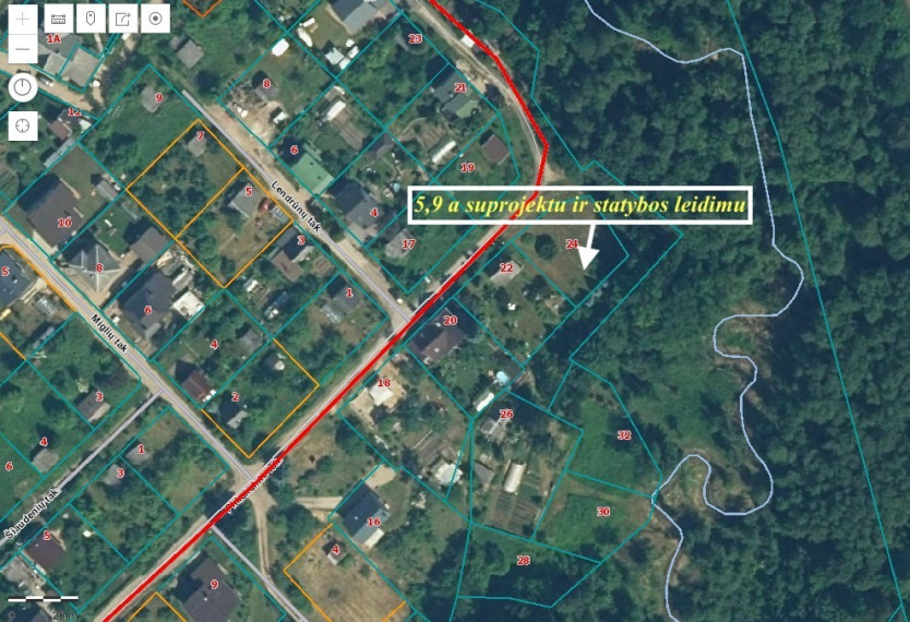 Parduodamas sklypas Plikakalnio takas, Panemunė, Kauno m., Kauno m. sav., 5.9 a ploto 6