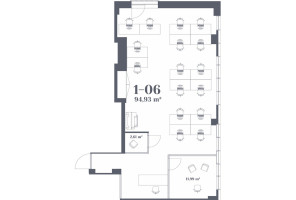 Nuomojamos administracinės, paslaugų, prekybos patalpos Vytenio g., Naujamiestis, Vilniaus m., Vilniaus m. sav., 191.79 m2 ploto 17