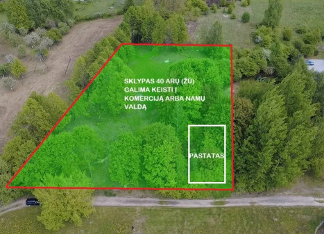 Parduodamas  sklypas Babtų mstl., Kauno r. sav., 40 a ploto