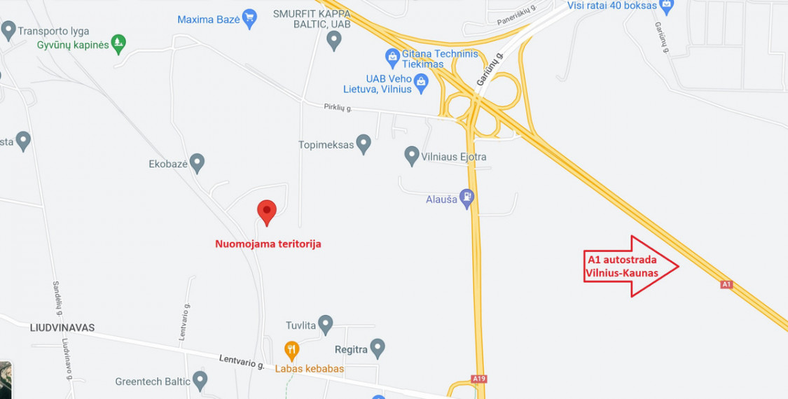 Nuomojamos gamybinės, kitos paskirties, sandėliavimo patalpos Lentvario g., Aukštieji Paneriai, Vilniaus m., Vilniaus m. sav., 1352.5 m2 ploto 23