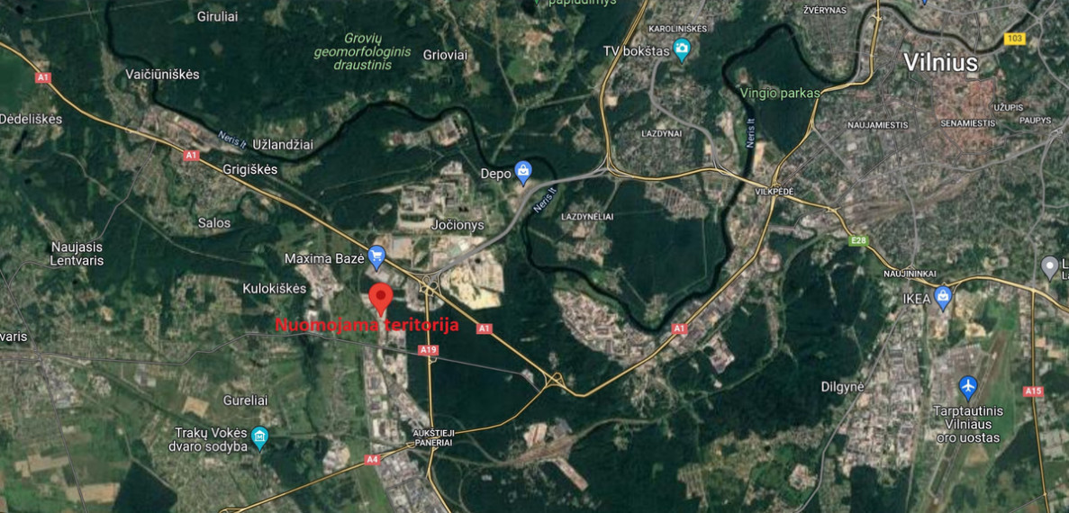 Nuomojamos gamybinės, kitos paskirties, sandėliavimo patalpos Lentvario g., Aukštieji Paneriai, Vilniaus m., Vilniaus m. sav., 1352.5 m2 ploto 25