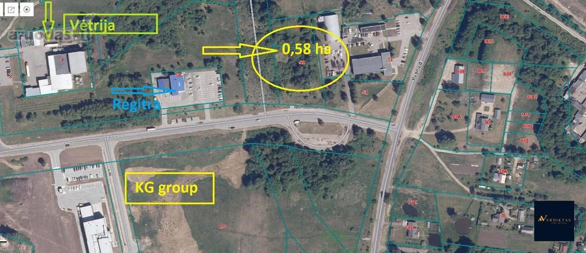 Parduodamas sklypas Artojų g., Putinai, Alytaus m., Alytaus m. sav., 58.00 a ploto 12