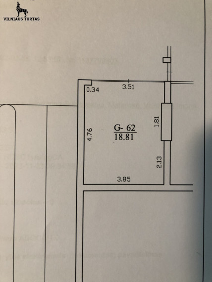 Parduodamos kitos paskirties patalpos Kernavės g., Šnipiškės, Vilniaus m., Vilniaus m. sav., 18.5 m2 ploto 3