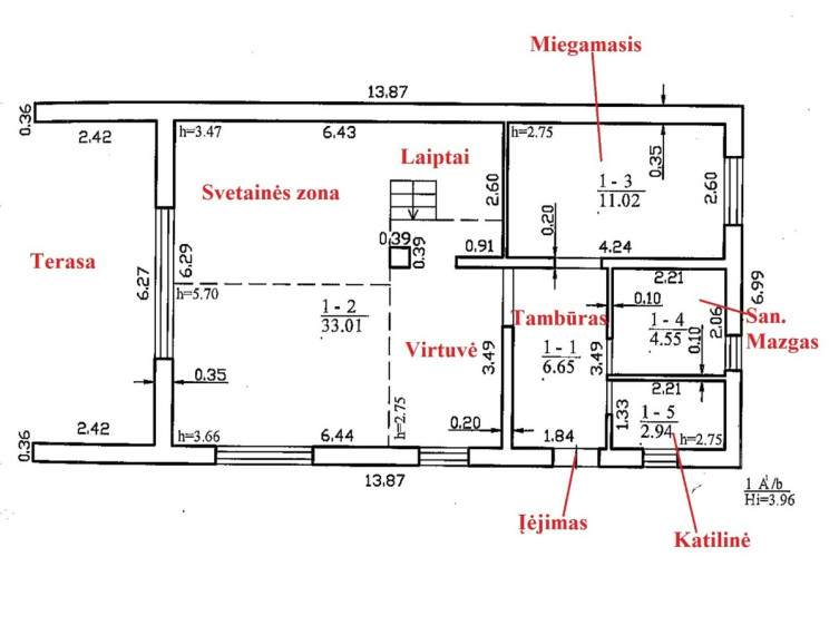 Parduodamas namas Brolybės g., Aukštieji Šančiai, Kauno m., Kauno m. sav., 79.97 m2 ploto, 1 aukštai 22