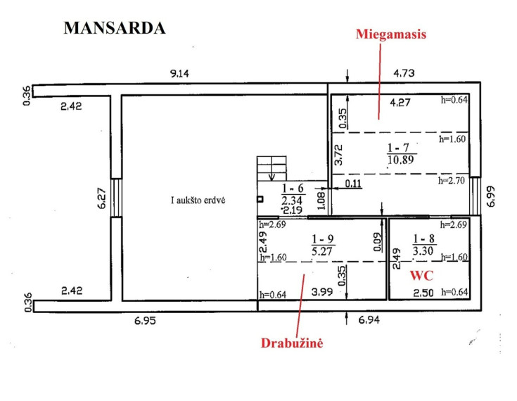 Parduodamas namas Brolybės g., Aukštieji Šančiai, Kauno m., Kauno m. sav., 79.97 m2 ploto, 1 aukštai 24