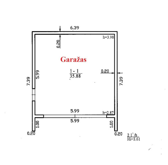 Parduodamas namas Brolybės g., Aukštieji Šančiai, Kauno m., Kauno m. sav., 79.97 m2 ploto, 1 aukštai 25