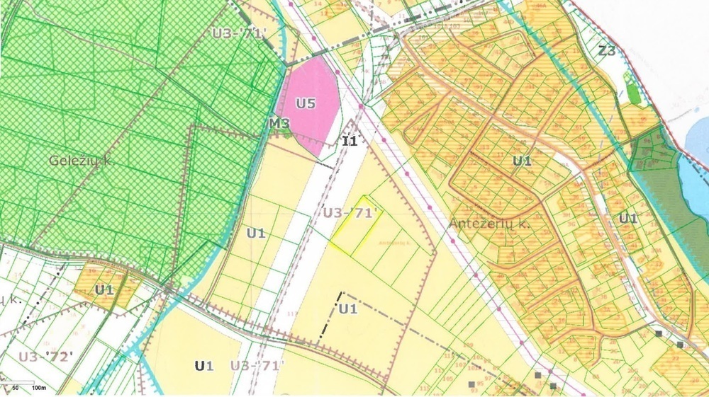 Parduodamas sklypas Antežeriuose, Vilniuje, 97 a ploto 5