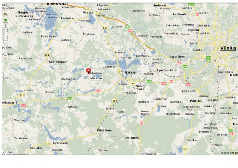 Parduodamas sklypas Padvarionių k., Trakų r. sav., 133 a ploto 2