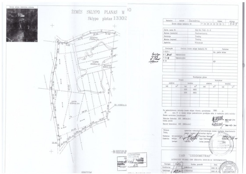 Parduodamas sklypas Padvarionių k., Trakų r. sav., 133 a ploto 14
