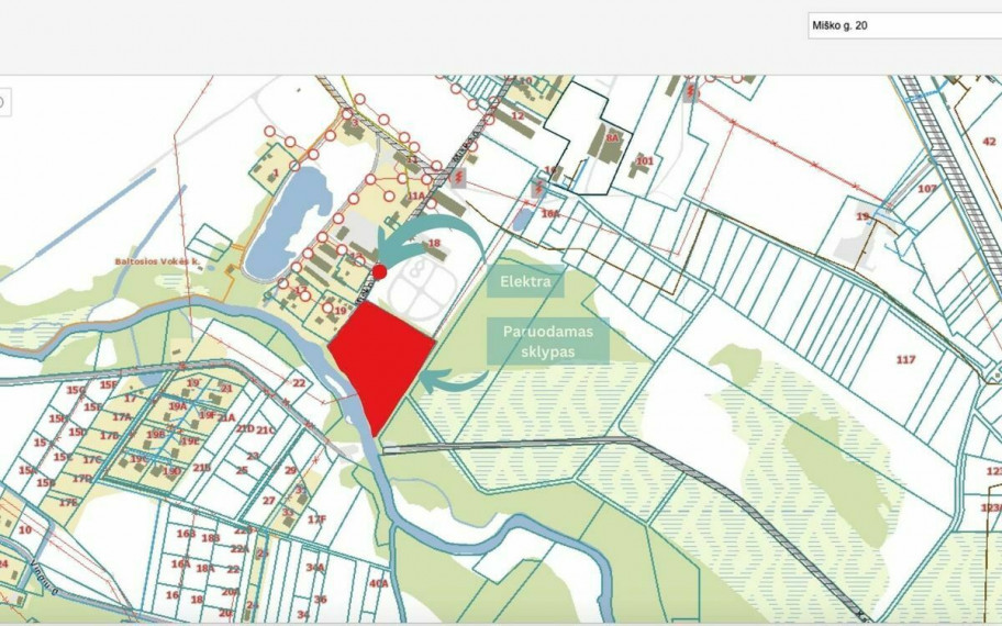 Parduodamas kitos paskirties sklypas Miško g., Baltosios Vokės k., Vilniaus r. sav., 160 a ploto 3