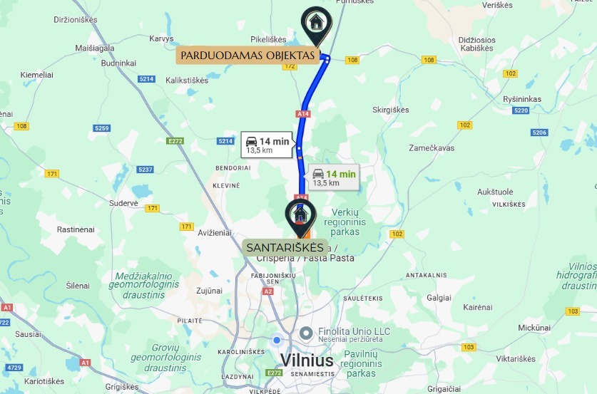 Parduodamas namas Paplūdimio g., Užuežerės k., Vilniaus r. sav., 191.04 m2 ploto, 2 aukštai 24