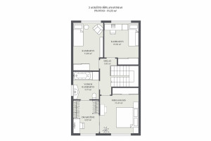 Parduodamas namas Didžiosios Riešės k., Vilniaus r. sav., 129.73 m2 ploto, 2 aukštai 8