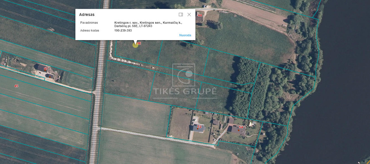 Parduodamas  sklypas Darbėnų pl., Kurmaičių k., Kretingos r. sav., 50 a ploto 8