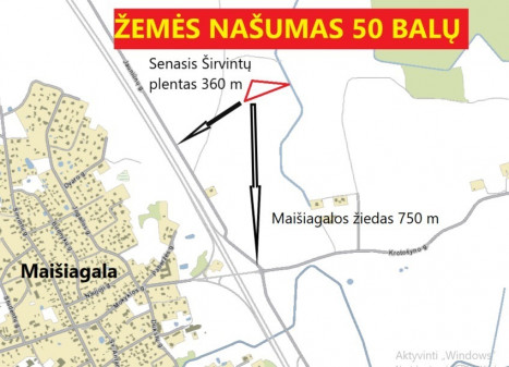 Parduodamas  sklypas Maišiagalos mstl., Vilniaus r. sav., 110 a ploto