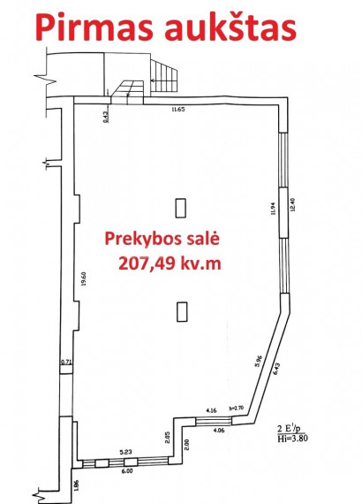 Parduodamos administracinės, kitos paskirties patalpos Vakarinė g., Panevėžio m. sav., 1657.54 m2 ploto 19