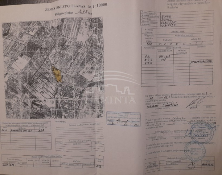 Parduodamas  sklypas Rimkų k., Klaipėdos r. sav., 275 a ploto 1