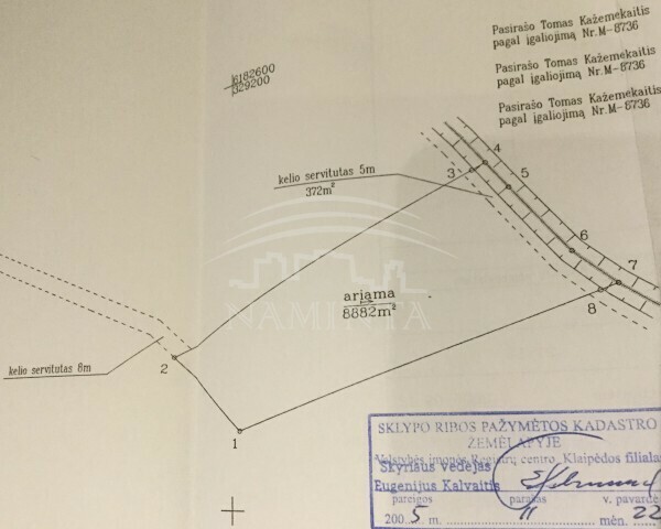 Parduodamas sklypas Baukštininkų k., Klaipėdos r. sav., 110 a ploto 3