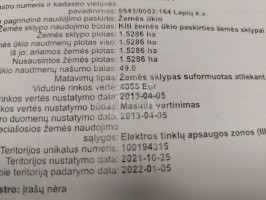 Parduodamas  sklypas Utrių k., Klaipėdos r. sav., 152 a ploto 1