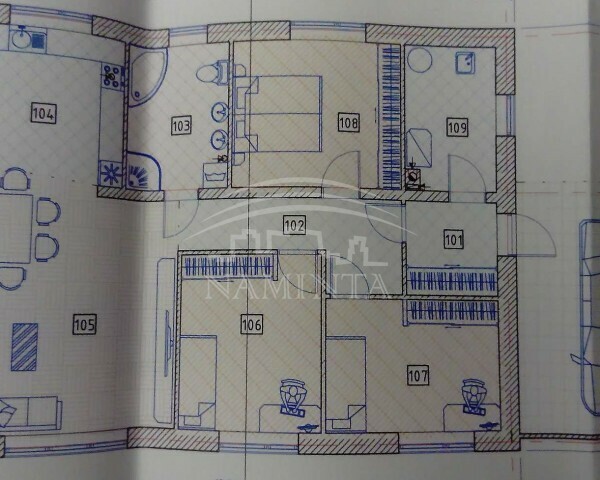 Parduodamas namas Kretingsodžio k., Kretingos r. sav., 108 m2 ploto, 1 aukštai 5