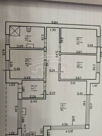 Parduodamas namas Kluonalių k., Kretingos r. sav., 80 m2 ploto, 1 aukštai 6