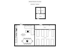 Nuomojamos administracinės, paslaugų, prekybos patalpos Žirnių g., Naujininkai, Vilniaus m., Vilniaus m. sav., 404 m2 ploto 14