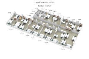 Nuomojamos administracinės, paslaugų, prekybos patalpos Žirnių g., Naujininkai, Vilniaus m., Vilniaus m. sav., 100 m2 ploto 8