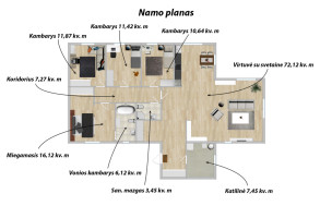 Parduodamas namas Klebniškių g., Daržininkų k., Vilniaus r. sav., 146.55 m2 ploto, 1 aukštai 22