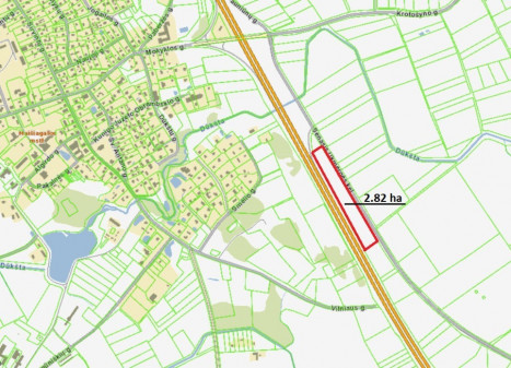 Parduodamas  sklypas Maišiagalos mstl., Vilniaus r. sav., 282.15 a ploto