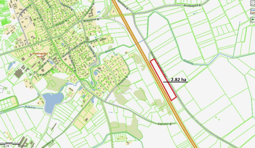 Parduodamas  sklypas Maišiagalos mstl., Vilniaus r. sav., 282.15 a ploto 1