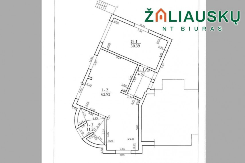 Parduodamas butas M. K. Čiurlionio g., Centras, Šiaulių m., Šiaulių m. sav., 375 m² ploto 5 kambariai 19